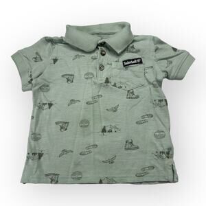 Timberland Boys size 2T Polo Short Sleeve Shirt Top Green